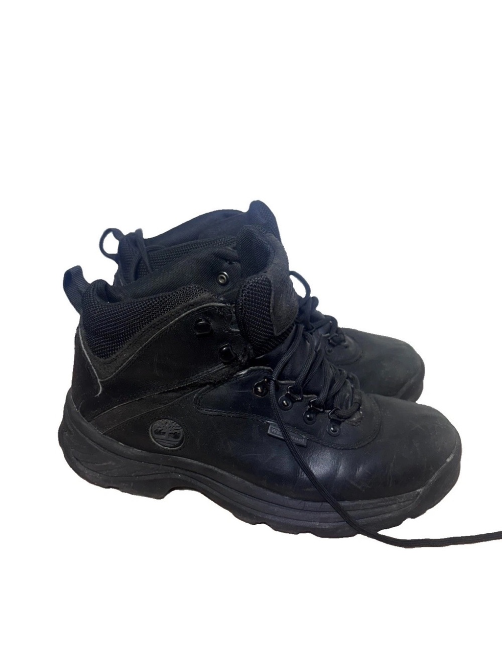 Timberland Men's White Ledge Mid Hiking Boot Black Leather Waterproof 8.5